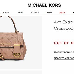 Michael Kors Ava Extra-Small Saffiano Leather Crossbody